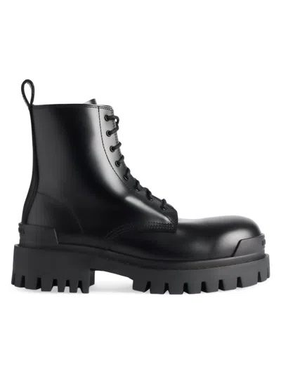 BALENCIAGA MEN'S STRIKE ZIPPED BOOTS