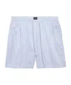 Balenciaga Embroidered Nylon Swimming Shorts In Blue