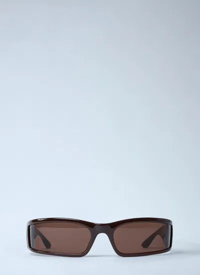 Balenciaga Men Sunset Rectangle Sunglasses In Black