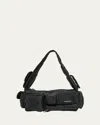 Balenciaga Men's Superbus Nylon Shoulder Sling Bag In Noir