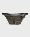 Balenciaga Superbusy Leather Belt Bag In 3503 Khaki
