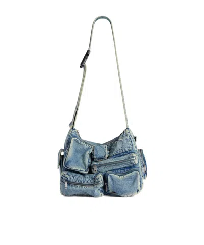 Balenciaga Men's Superbusy Messenger Bag In Vintage Blue