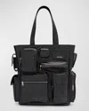 BALENCIAGA MEN'S SUPERBUSY MULTI-POCKET TOTE BAG