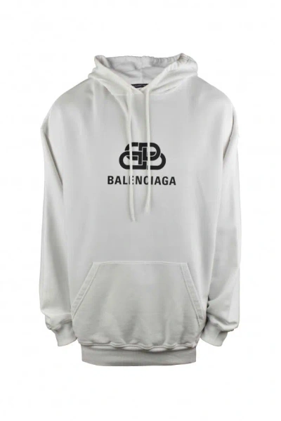 Balenciaga Men Sweatshirt In White