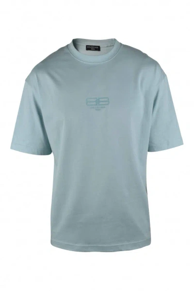 Balenciaga Men T-shirt In Blue