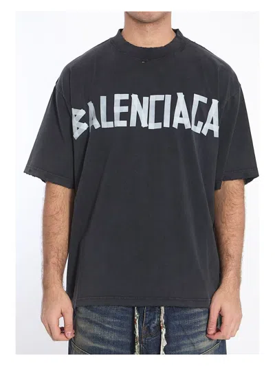 BALENCIAGA MEN'S T-SHIRT NEW TAPE TYPE