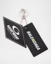 Balenciaga Men's Tag Charm Keychain