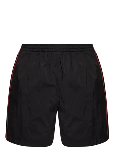 BALENCIAGA MEN'S TECHNICAL FABRIC SHORT WITH LOGO