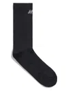 Balenciaga Men's Activewear Technical Socks In Blackrflct