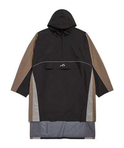 Balenciaga Men's Techwear Poncho In Black