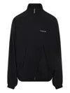 Balenciaga Oversized Windbreaker Jacket In Black