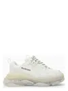 Balenciaga Triple S Clear Sole White Low Top Sneakers In White