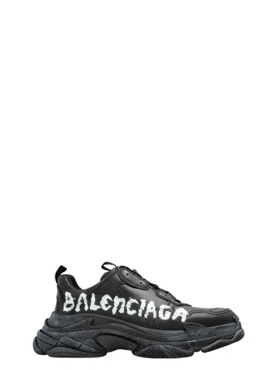 Balenciaga Men's Triple S Paint Logo Sneaker