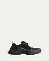 Balenciaga Black Polyester Athletic Sneakers In Black