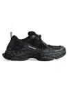 Balenciaga Black Polyester Athletic Sneakers In Black