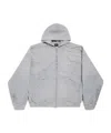 Balenciaga Men's Trompe L'œil Hoodie In Heather Grey In Gray