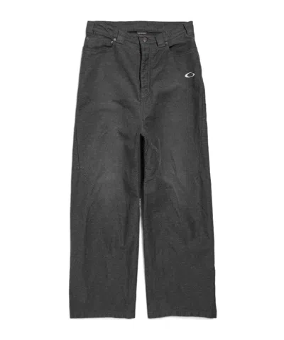 Balenciaga Men's Trompe L'oeil Sweatpants In Anthracite In Gray