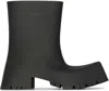 Balenciaga Black Trooper Chelsea Boots In Black