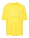Balenciaga Bright Yellow Surfer T-shirt For Men In Yellowhite