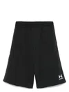Balenciaga Black Fleece Collab Under Armour Shorts In Wblkwhite
