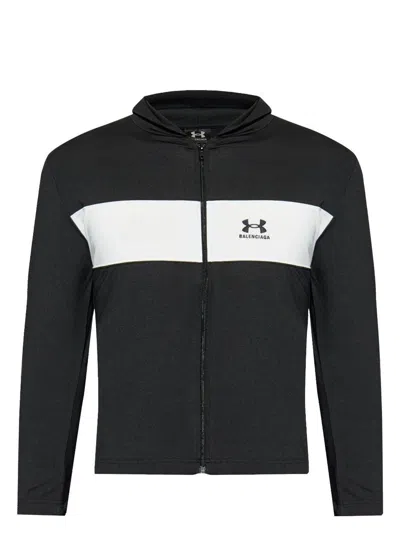 【BALENCIAGA】Under Armourエディション Sweatsuit フーディ Black Under Armour Edition Sweatsuit Hoodie by Balenciaga on