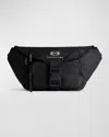 Balenciaga Unity Large Black Nylon Waist Handbag In 1000 Black
