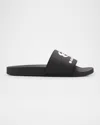 Balenciaga Rubber Slide Sandals For The Pool Men In 1090 Black/white
