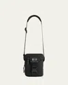 Balenciaga Men's Unity Nylon Crossbody Zip Pouch In Black