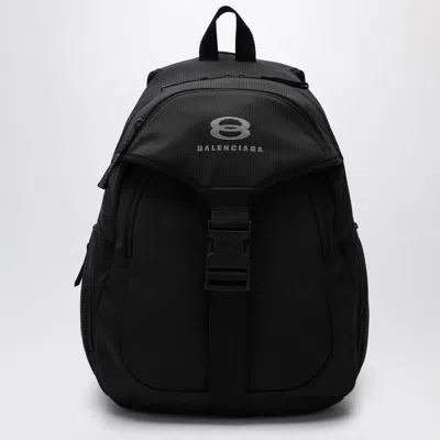 Balenciaga Men's Nylon Medium Backpack In Black