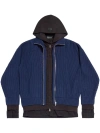 Balenciaga Unity Sports Icon Layered Hoodie In Blue