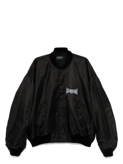 BALENCIAGA MEN'S VARSITY NYLON BOMBER JACKET