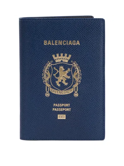 Balenciaga Men Wallets & Card Holders In Blue
