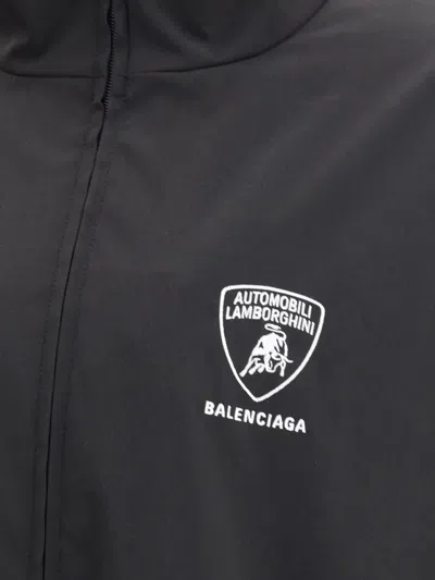 Balenciaga Men Waterproof Jacket In Black