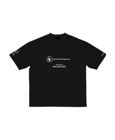 Balenciaga Men's Wfp T-shirt Medium Fit   In Black In Multi
