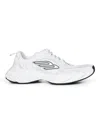Balenciaga Men White Cowskin And Polyester Monday Shoe Sneakers