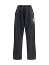 Balenciaga Men Wide-leg Sweatpants In Black