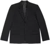 Balenciaga Black Wool Blazer With Single-button Closure In Black