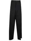 Balenciaga Oversized Tailored Trousers In Black