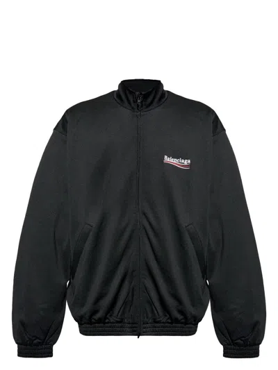 BALENCIAGA MEN'S ZIP HOODIE POLITICAL CAMPAIGN