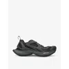 Balenciaga Black Mesh And Rubber Circuit Sneakers In Black