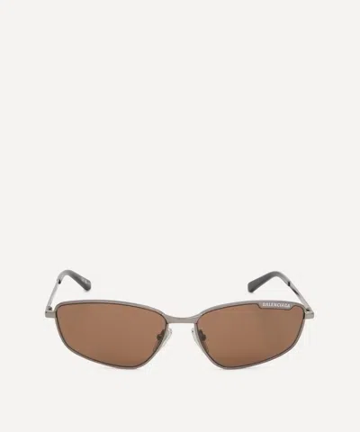 Balenciaga Mens Geometric Metal Sunglasses