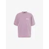 Balenciaga Logo Short-sleeved T-shirt In Sup F Purpl/whit/red