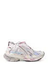 Balenciaga Sneaker Runner White Blue Pink Brown