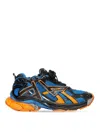 Balenciaga Runner Sneakers In Mesh And Nylon In Blue