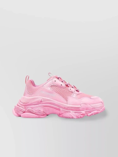 Balenciaga Mesh And Rubber Sneakers In Pastel