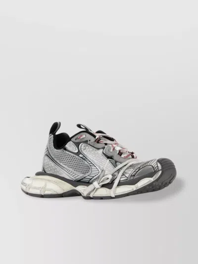 Balenciaga Mesh And Rubber Sneakers With Pull Tab