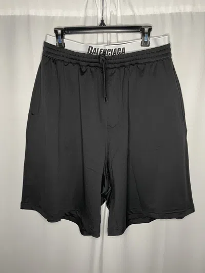 Pre-owned Balenciaga Mesh Boxer Shorts In Black