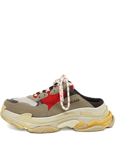 Pre-owned Balenciaga Mesh Chunky-sole Sneakers