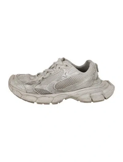 Pre-owned Balenciaga Mesh Distressed Accents Athletic Sneakers In White