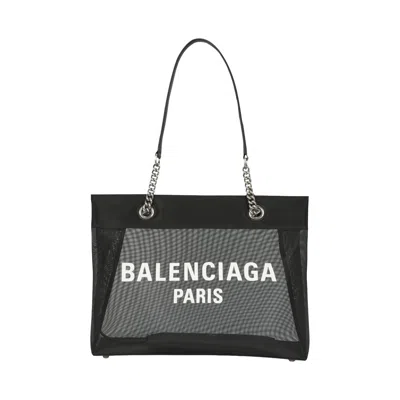 Pre-owned Balenciaga Mesh Duty Free Tote 'black/white' | Women's Size Onesize